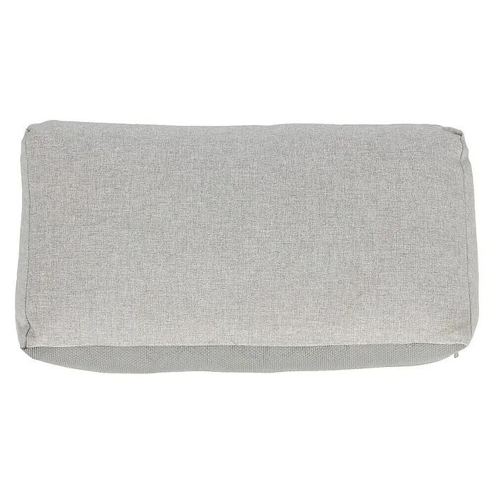 Sunfun Hannah Rückenkissen rechts - Passend für: Sunfun Hannah 2-Sitzer Loungesofa - Detailaufnahme eines hellgrauen Sofakissen mit einer feinen Textur, ideal für Wohnzimmer oder Lounge-Bereiche, die Komfort und Stil verbinden.