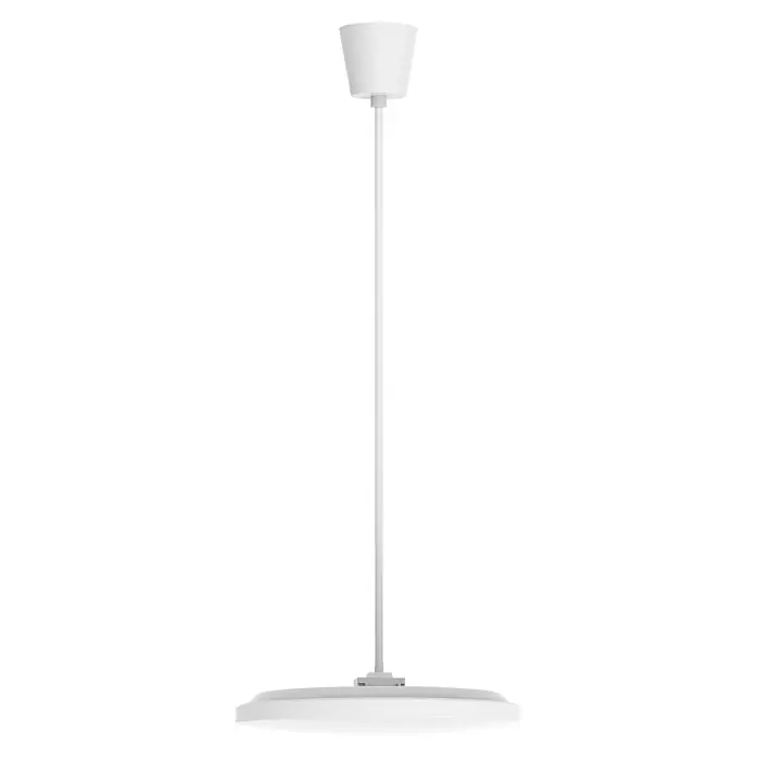 Ritter Leuchten LED-Pendelleuchte - 24 W, L x B x H: 35 x 35 x 100 cm, Neutralweiß - Ein schlanker, weißer Handtuchhalter mit zwei Stangen, ideal für moderne Badezimmer. Das minimalistische Design fügt sich nahtlos ein.