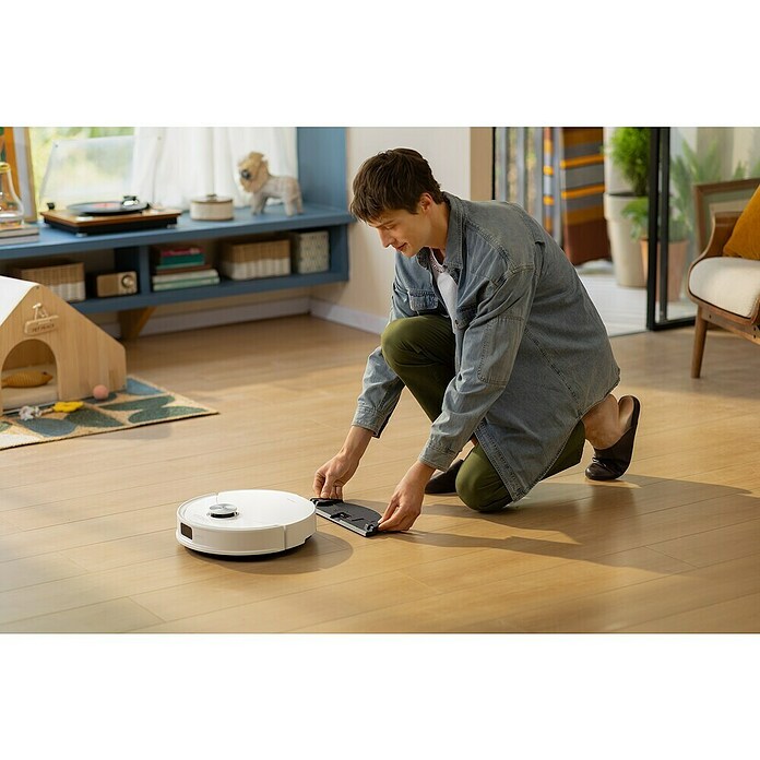 Roborock Robot aspirador con mopa Q10 VF White (Potencia de aspiración: 10.000 Pa, Duración de la batería: 150 min, Capacidad del robot: 500 ml, Blanco) | BAUHAUS