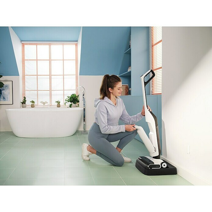 Roborock Aspirador en seco y húmedo de batería Flexi Lite (Potencia de aspiración: 17.000 Pa, Duración de la batería: 40 min, Volumen del depósito de agua: 0,62 l) | BAUHAUS