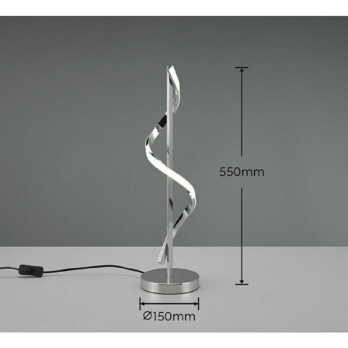 Trio Leuchten Stolna LED svjetiljka Isabel  (8,5 W, Visina: 56 cm, Neutralno bijelo) | BAUHAUS