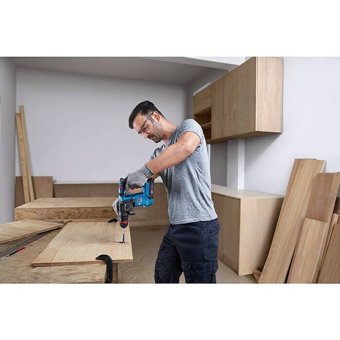 Bosch Professional AMPShare 18V Martillo perforador de batería GBH-18X (18 V, Sin batería, 1,5 J) | BAUHAUS