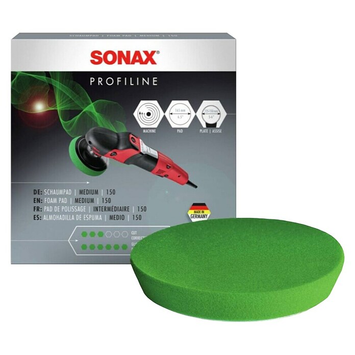 Sonax Jastučić za poliranje Profiline  (Promjer: 150 mm, Zelena) | BAUHAUS