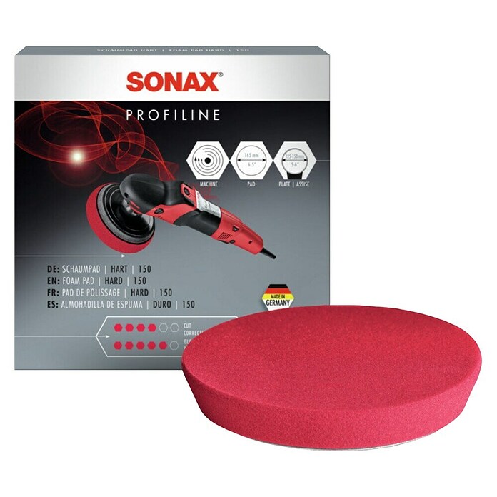 Sonax Jastučić za poliranje Profiline  (Promjer: 150 mm, Crvena) | BAUHAUS