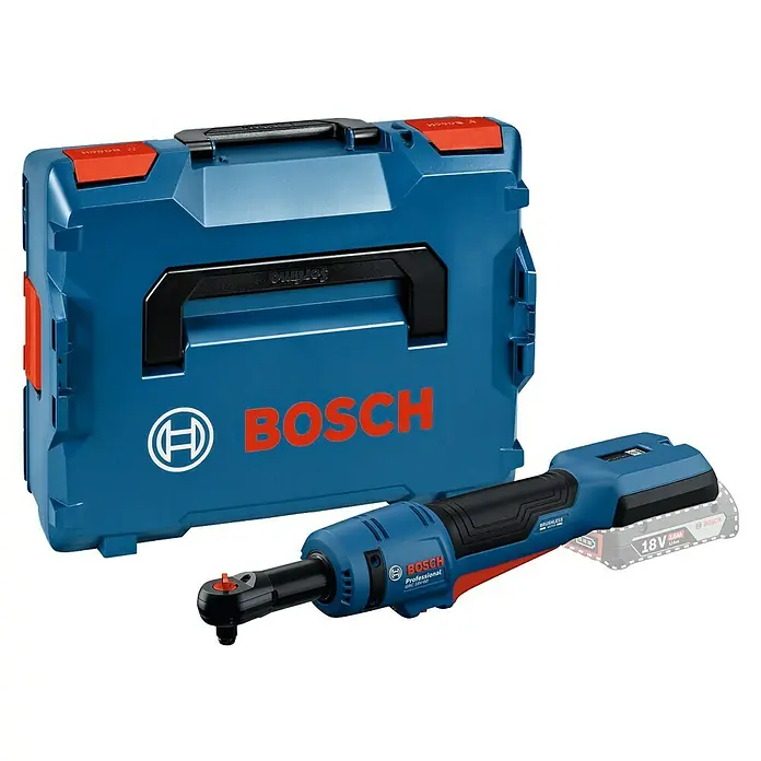 Bosch Professional AMPShare 18V Akku-Ratschenschrauber - 18 V, Ohne Akku, ⅜″ Vierkant - Bosch Professional GRC 18V-30 Akku-Ratschenschlüssel mit Werkzeugkoffer, ideal für Profis. Kompakt und leistungsstark für anspruchsvolle Aufgaben.