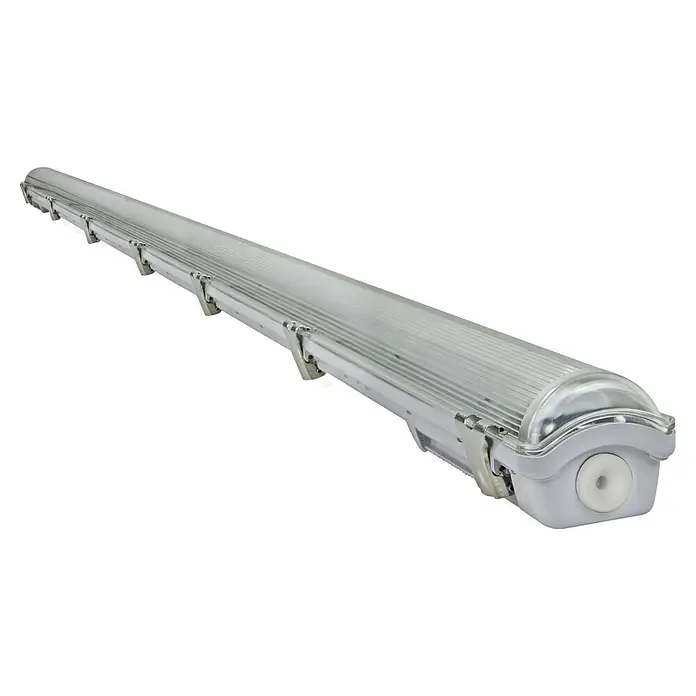 E2 elektro LED-Feuchtraumlichtleiste Classic Power - L x B x H: 158,3 x 7,5 x 5,2 cm, Lichtfarbe: Neutralweiß, 24 W, IP69 - Eine lange, schmale LED-Leuchte mit einem robusten, wasserdichten Gehäuse, ideal für industrielle Umgebungen.