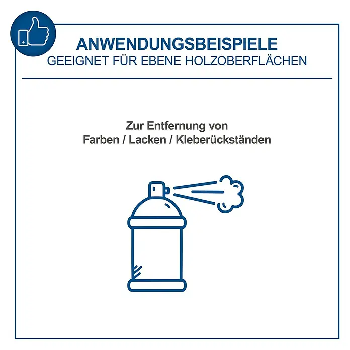 Scheppach Elektro-Exzenterschleifer LFR720 - 720 W - Anwendungsbeispiele: Geeignet für ebene Holzoberflächen, zur Entfernung von Farben, Lacken und Kleberückständen.