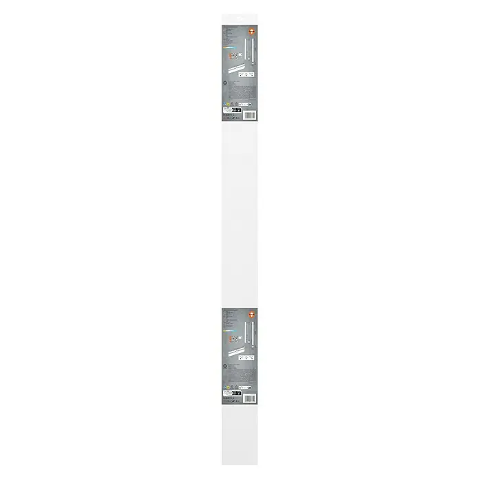 Osram LED-Deckenleuchte Office Line - 30 W, L x B x H: 112,6 x 4,1 x 7 cm, Weiß, Kaltweiß - Detailansicht eines Rollo-Kits mit Befestigungen, Rollen und Installationsanleitung für eine einfache Montage.