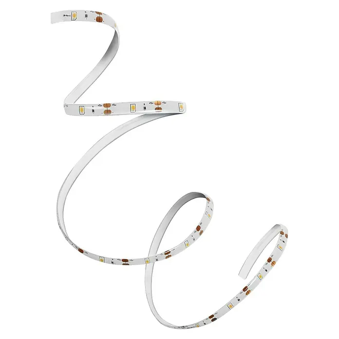 Osram LED-Band Sensor - Länge: 100 cm, Lichtfarbe: Warmweiß, 2 W - LED-Streifen auf schwarzem Hintergrund.