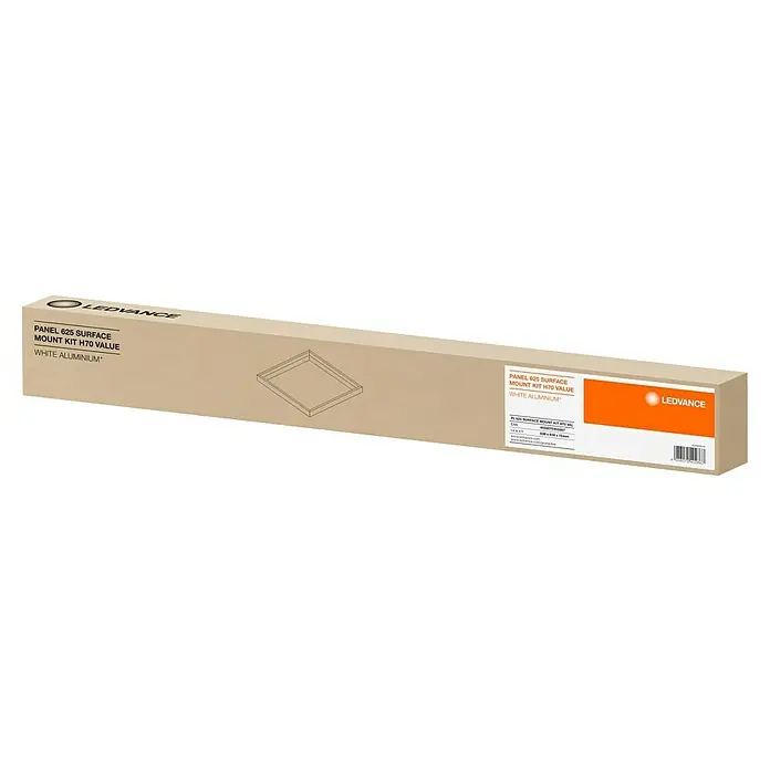 Ledvance LED-Panel Surface Mount Kit - L x B x H: 63,8 x 68,8 x 7 cm, Weiß - Kartonverpackung für ein LEDVANCE Panel 625 Aufputzmontage-Kit H70 Value, weißes Aluminium, ideal zur Montage von LED-Panels an der Decke.