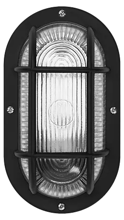 Osram LED Wandleuchte Bulkhead 11W – 840 Lm, 4000K, IP54, IK06, Schwarz, 120° Abstrahlwinkel – Stoßfest, Für Keller, Garage & Außenbereich