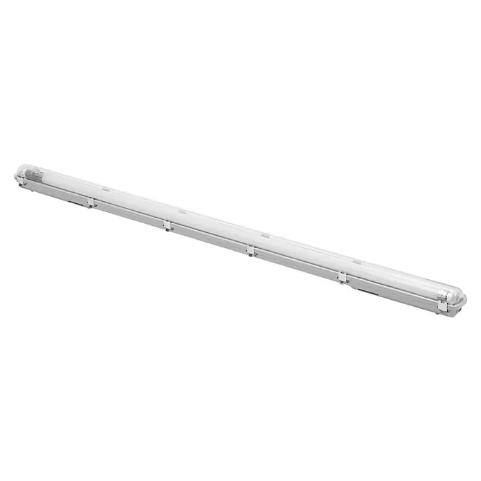 Osram LED-Feuchtraumlichtleiste - Kaltweiß, Länge: 127,7 cm, IP65, 16 W, 1.300 lm - Diese Aufnahme zeigt eine Leuchtstoffröhre, die sich durch ihr schlichtes, längliches Design und ihre effiziente Beleuchtung auszeichnet.