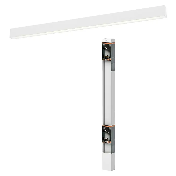 Osram LED-Deckenleuchte Office Line - 30 W, L x B x H: 112,6 x 4,1 x 7 cm, Weiß, Kaltweiß - Eine LED-Leuchte von Osram in weiß, ideal für die Montage an der Decke oder Wand. Sorgt für ein helles, indirektes Licht.