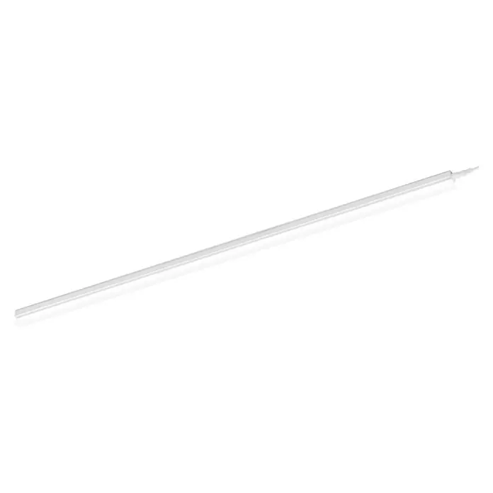 Osram LED-Unterbauleuchte Linearleuchte Sensor - L x B x H: 117,3 x 2,8 x 3,6 cm, Lichtfarbe: Warmweiß, 220 V - 240 V - Aufnahme einer weißen Kunststoffschiene, die sich schräg durch den Rahmen erstreckt und sich ideal für verschiedene Anwendungen eignet.