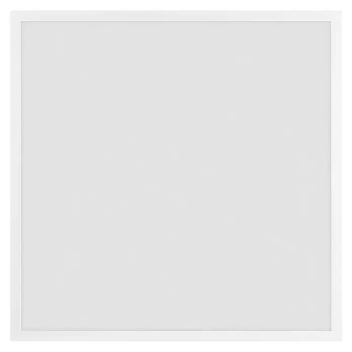 Osram LED-Panel Essential - 36 W, L x B x H: 59,6 x 59,6 x 3,5 cm, Weiß, Kaltweiß - Das Bild zeigt einen schlichten, quadratischen weißen Rahmen, ideal für Fotos oder Kunstwerke, die einen modernen Look ergänzen.