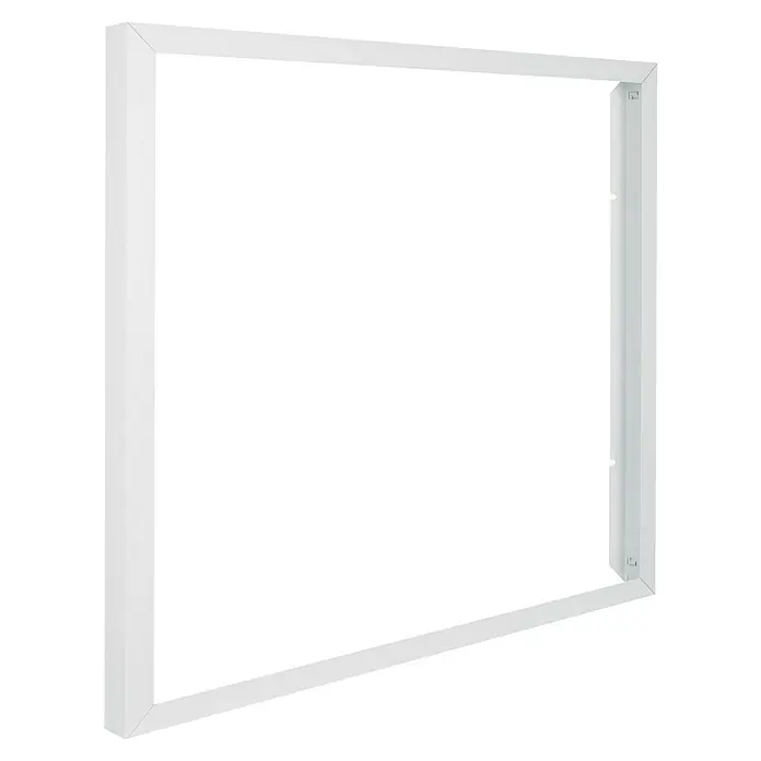 Ledvance LED-Panel Frame Essential - Weiß, Passend für: Osram Essential LED-Panel 60 x 60 cm - Abbildung eines weißen Fensters mit klaren Linien, das modernes Design und hochwertige Verarbeitung vereint.