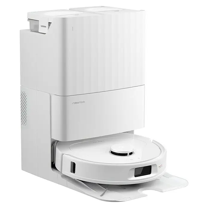 Roborock Saugwischroboter QR 598 White - Saugkraft: 8.000 Pa, Akkulaufzeit: 180 min, Fassungsvermögen Roboter: 330 ml, Weiß - Roborock S7 MaxV Ultra Saugroboter mit Reinigungsstation, intelligenter Navigation und automatischer Staubentleerung für ein sauberes Zuhause.