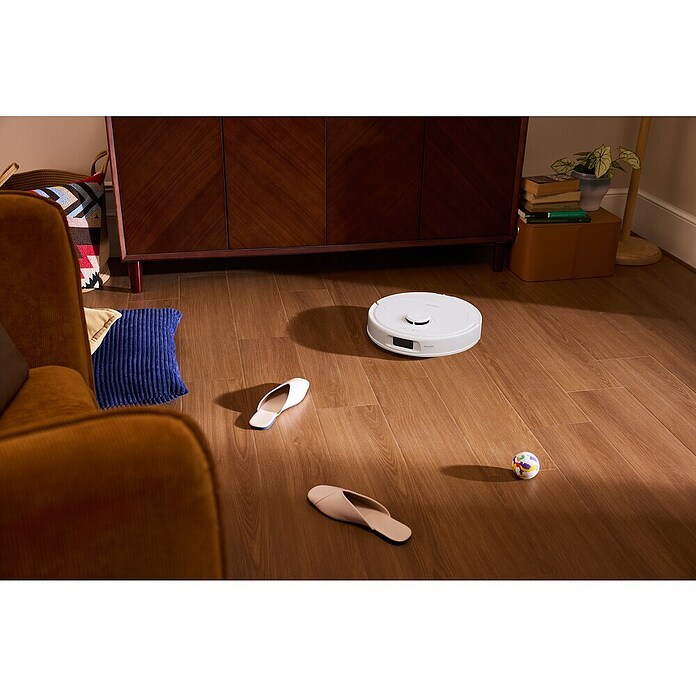 Roborock Robot aspirador con mopa QR 598 White (Potencia de aspiración: 8.000 Pa, Duración de la batería: 180 min, Capacidad del robot: 330 ml, Blanco) | BAUHAUS