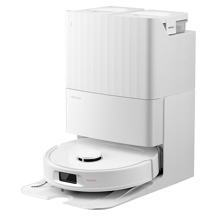Roborock Robot aspirador con mopa QR 598 White (Potencia de aspiración: 8.000 Pa, Duración de la batería: 180 min, Capacidad del robot: 330 ml, Blanco) | BAUHAUS