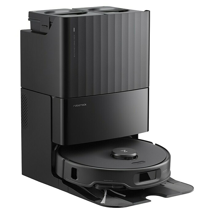 Roborock Robot aspirador con mopa Qrevo Edge 5V1 Black (Potencia de aspiración: 18.500 Pa, Duración de la batería: 180 min, Capacidad del robot: 325 ml, Negro) | BAUHAUS