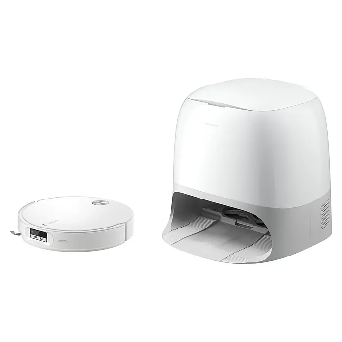 Roborock Saugwischroboter Qrevo CurvX White - Saugkraft: 22.000 Pa, Akkulaufzeit: 220 min, Fassungsvermögen Roboter: 330 ml - Roborock S8 Pro Ultra Saugroboter mit Reinigungsstation.