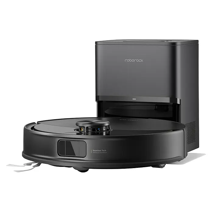 Roborock Saugwischroboter Q10 VF+ Black - Saugkraft: 10.000 Pa, Akkulaufzeit: 240 min, Fassungsvermögen Roboter: 350 ml, Schwarz - Roborock S8 Pro Ultra Staubsauger mit intelligenter Hindernisvermeidung und automatischer Entleerungsstation für eine mühelose Reinigung.