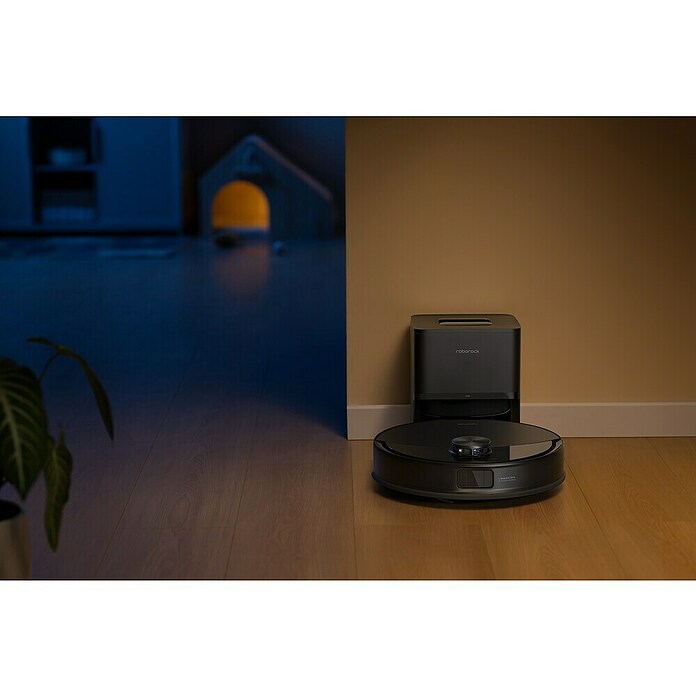 Roborock Saugwischroboter Q10 VF+ Black (Saugkraft: 10 000 Pa, Akkulaufzeit: 240 min, Fassungsvermögen Roboter: 350 ml, Schwarz) | BAUHAUS