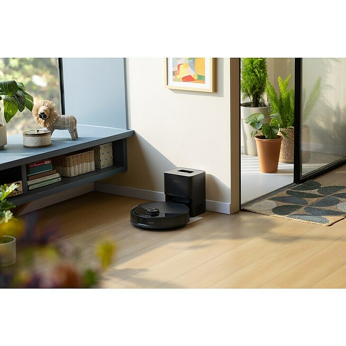 Roborock Saugwischroboter Q10 VF+ Black (Saugkraft: 10 000 Pa, Akkulaufzeit: 240 min, Fassungsvermögen Roboter: 350 ml, Schwarz) | BAUHAUS