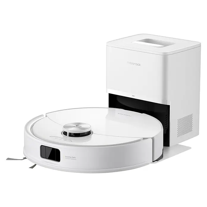 Roborock Saugwischroboter Q10 VF+ White - Saugkraft: 10.000 Pa, Akkulaufzeit: 240 min, Fassungsvermögen Roboter: 350 ml, Weiß - Weißer Roborock Saugroboter mit Absaugstation, der das Reinigen erleichtert und für ein sauberes Zuhause sorgt.
