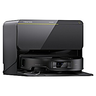 Roborock Robot aspirador con mopa Saros Z70 R&D Black con conexión de agua (Potencia de aspiración: 22.000 Pa, Duración de la batería: 135 min, Capacidad del robot: 350 ml, Negro)