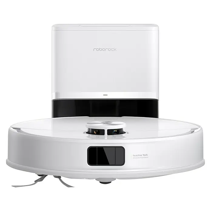 Roborock Saugwischroboter Q10 VF+ White - Saugkraft: 10.000 Pa, Akkulaufzeit: 240 min, Fassungsvermögen Roboter: 350 ml, Weiß - Roborock S8 Pro Ultra Saug- und Wischroboter mit intelligenter Hindernisvermeidung und automatischer Absaugstation.