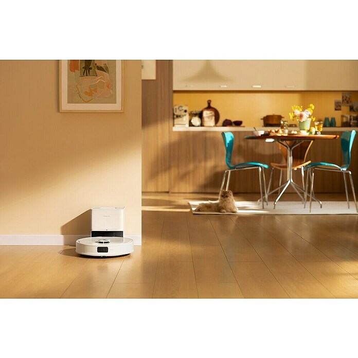 Roborock Saugwischroboter Q10 VF+ White (Saugkraft: 10 000 Pa, Akkulaufzeit: 240 min, Fassungsvermögen Roboter: 350 ml, Weiß) | BAUHAUS