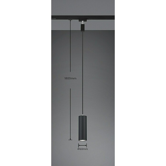 Trio Lighting DUOline Led-hanglamp Marly (Zwart, Diameter: 6 cm) | BAUHAUS