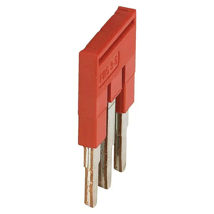 Phoenix Contact PE-Steckbrücke FBS 3-5 3030174 - Rot - Roter Phoenix Contact Brückenstecker FBS 2-6 zur Verbindung von Reihenklemmen mit zwei Kontakten, ideal für Schaltschränke.