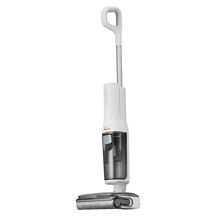 Roborock Akku-Nass-Trockensauger F25RT - Saugkraft: 20.000 Pa, Akkulaufzeit: 40 min, Wassertankvolumen: 0,87 l - Der Roborock Nass-Trockensauger mit schlankem Design in Weiß für eine gründliche Reinigung.
