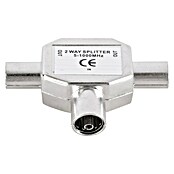 Q-Link Coax kabelverbinder Splitter 1x female 2x male (Coax-aansluiting, Metaal) | BAUHAUS