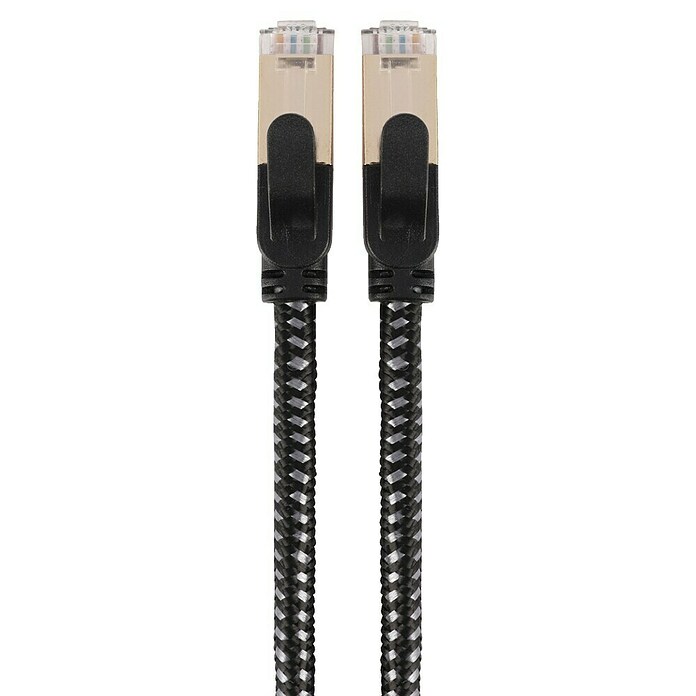 Q-Link Kabel voor netwerk CAT 8 met 2 x RJ45 (Zwart, RJ45-stekker) | BAUHAUS
