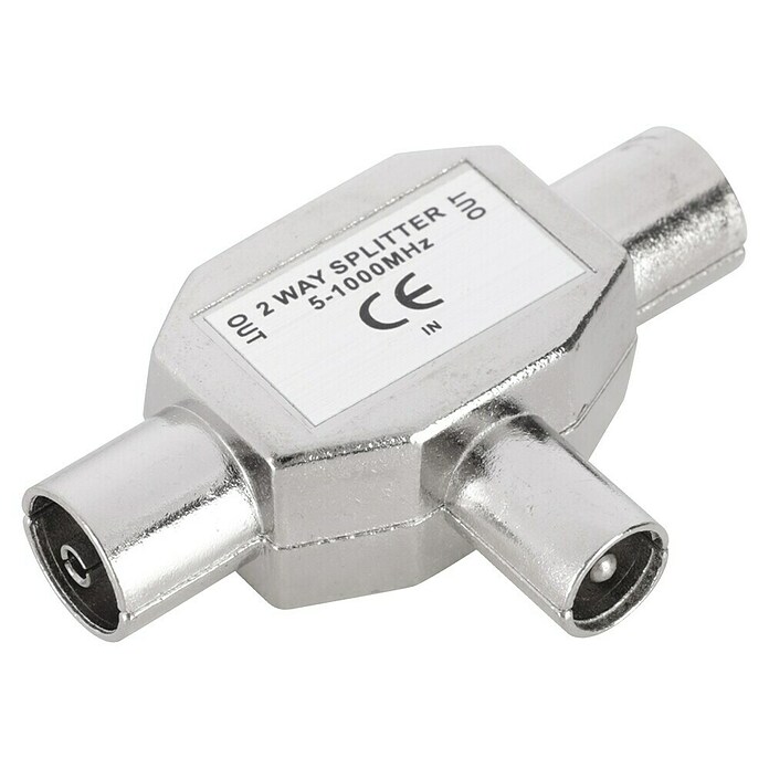 Q-Link Coax verbinder Splitter - 1x male 2x female (Coax-aansluiting) | BAUHAUS