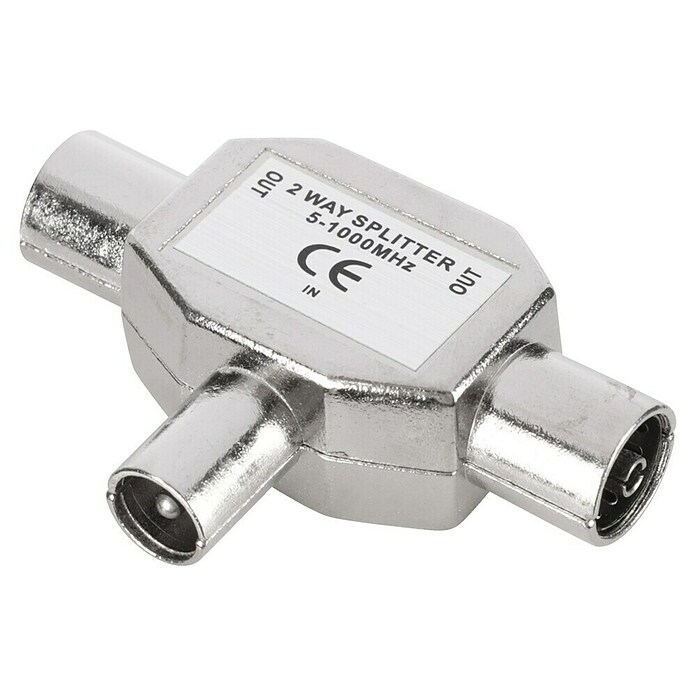 Q-Link Coax verbinder Splitter - 1x male 2x female (Coax-aansluiting) | BAUHAUS