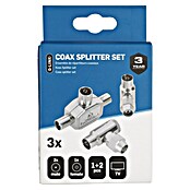 Q-Link Coax verbinder Splitter - 1x female 2x male (Coax-aansluiting) | BAUHAUS