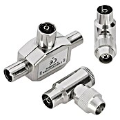 Q-Link Coax verbinder Splitter - 1x female 2x male (Coax-aansluiting) | BAUHAUS