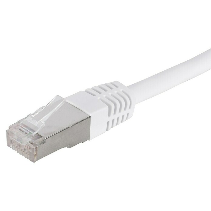 Q-Link Kabel voor netwerk CAT 6 - 3 meter (Wit, RJ45-stekker, Tot 1 GBit/s) | BAUHAUS