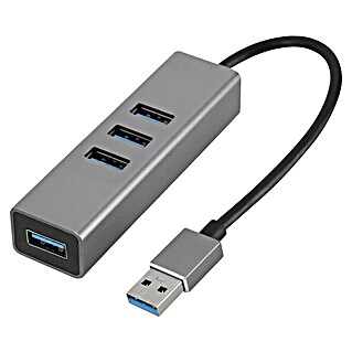 Q-Link USB-hub USB-A - 4x (USB C-stekker)