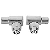 Q-Link Coax haakse connector, female en male (Metaal, 2 st.) | BAUHAUS