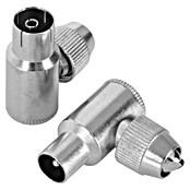 Q-Link Coax haakse connector, female en male (Metaal, 2 st.) | BAUHAUS