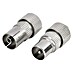 Q-Link Coax connector, female en male 