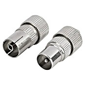 Q-Link Coax connector, female en male (Metaal, 2 st.) | BAUHAUS