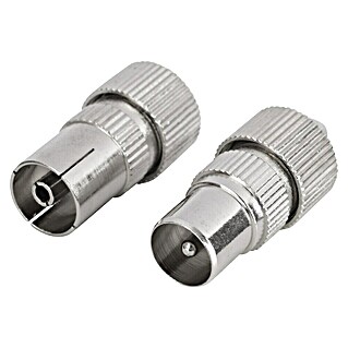 Q-Link Coax connector, female en male (Metaal, 2 st.)