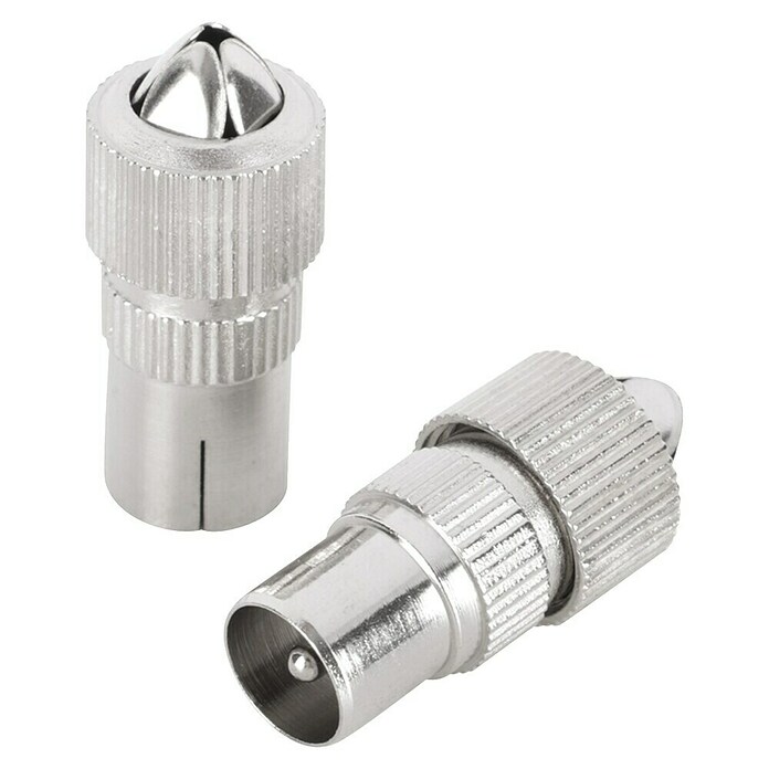Q-Link Coax connector, female en male (Metaal, 2 st.) | BAUHAUS