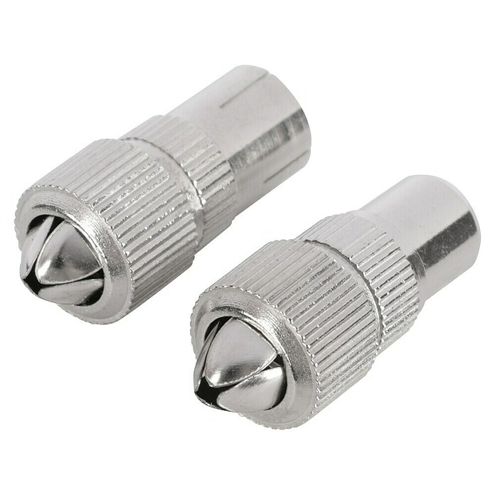 Q-Link Coax connector, female en male (Metaal, 2 st.) | BAUHAUS